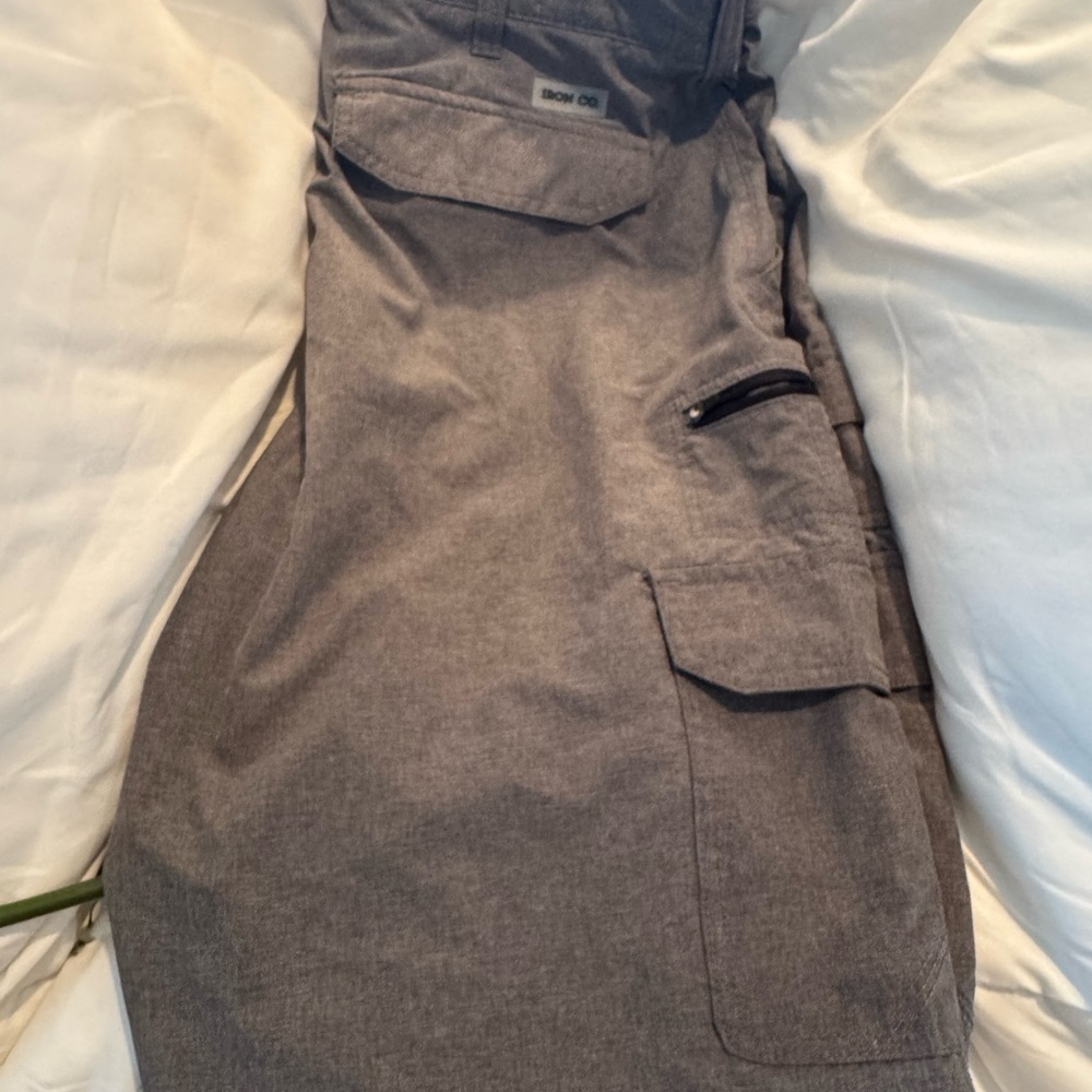 Gray Cargo Shorts